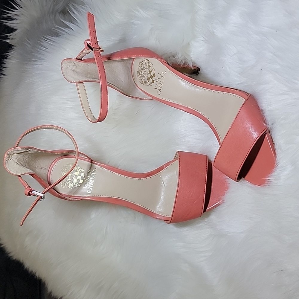 Vince Camuto Leather Coral Heel